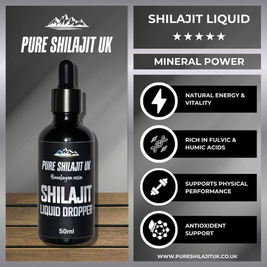 Pure Shilajit Liquid Dropper | 85+ Minerals | 50ml / 100ml / 200ml | Lab Tested