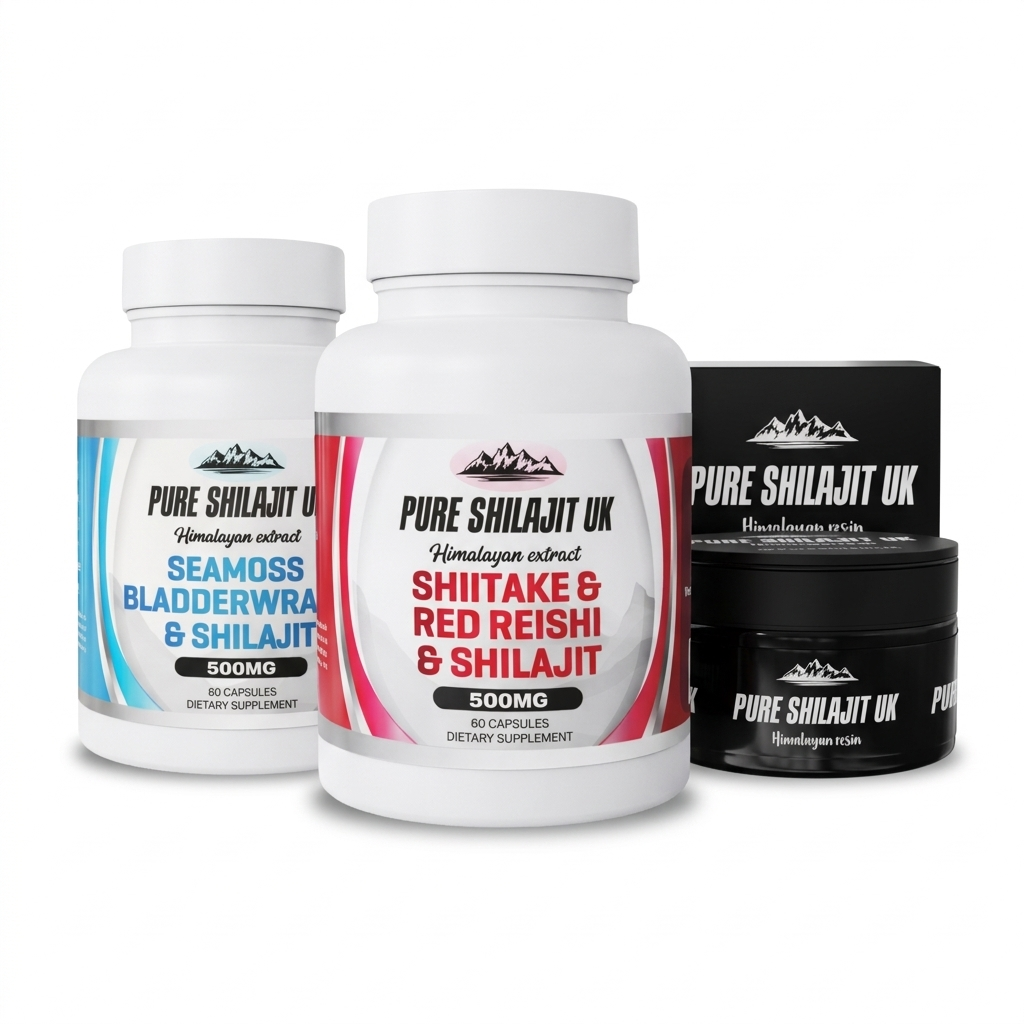 Immunity & Wellness Stack | Sea Moss, Red Reishi & Shilajit | Triple-Layer Immune Defence